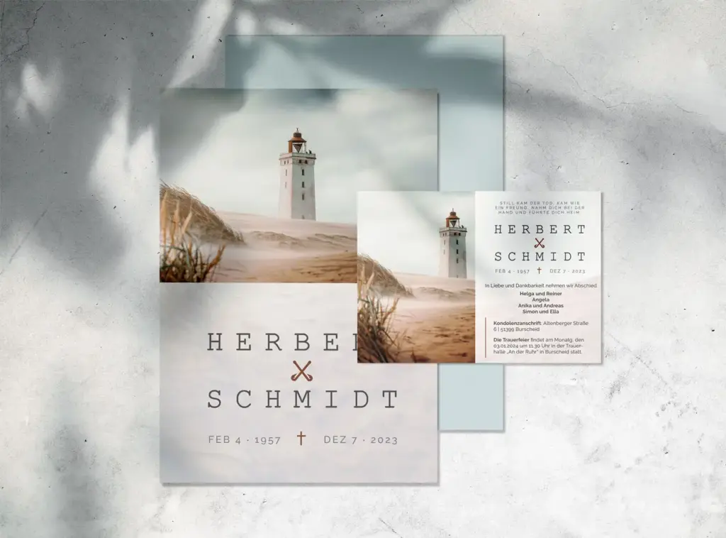 Trauerdrucksachen Flensburg von Stryi